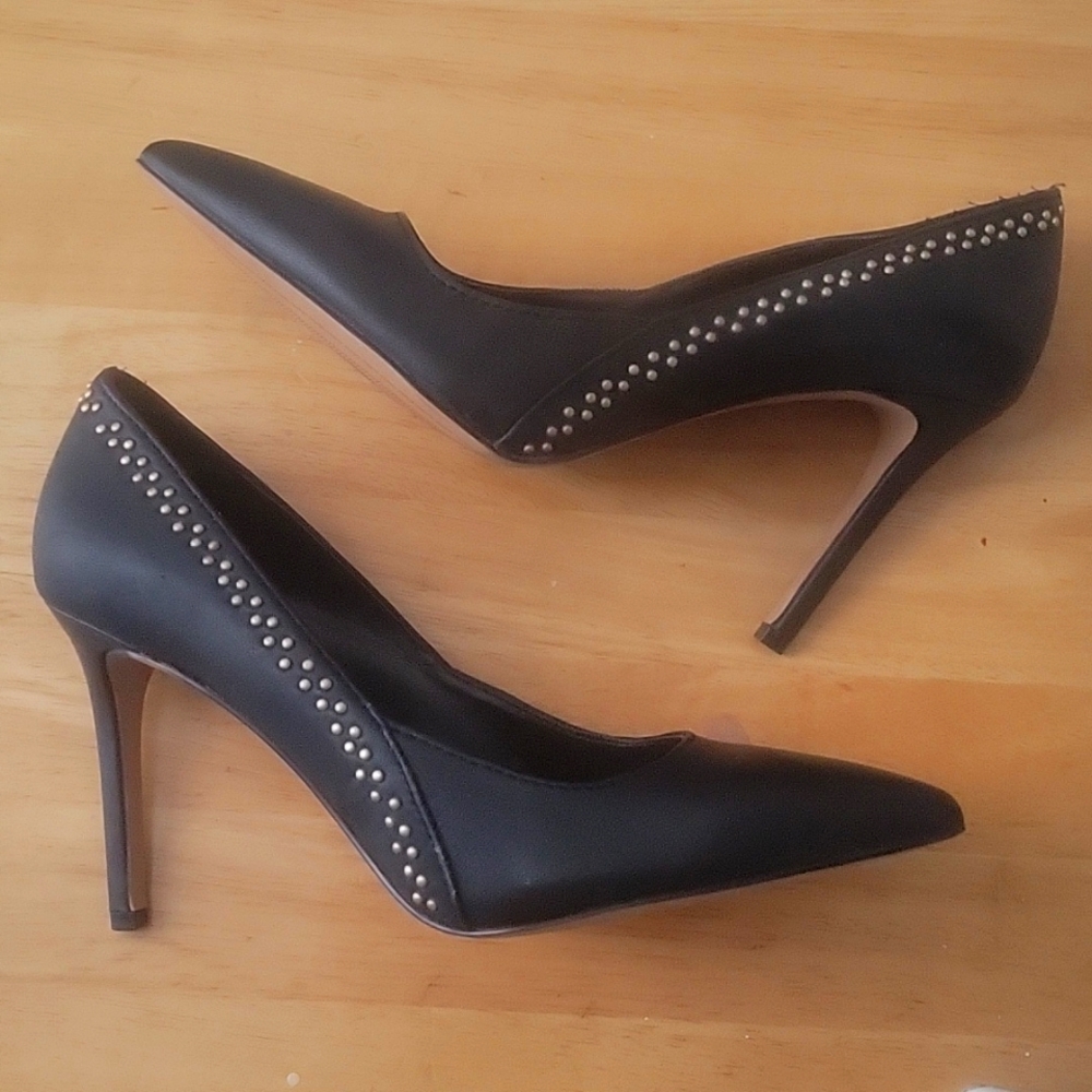 Vince Camuto Studded Black Heels New